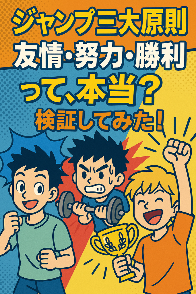 ジャンプ系作品の“友情・努力・勝利”って本当？